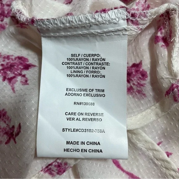 COCO + JAIMESON FLORAL JUNIORS DRESS SIZE M - Picture 8 of 11